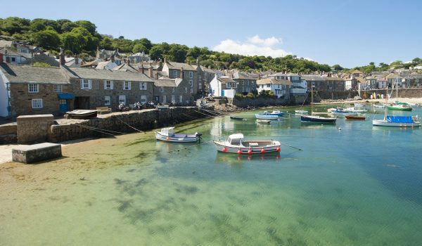 boats in Mousehole harbour