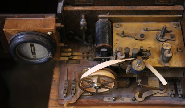 Old telegraph machine