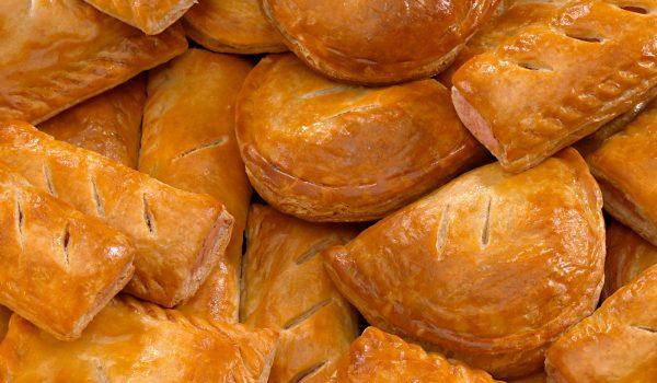 pies, pasties and sausage rolls