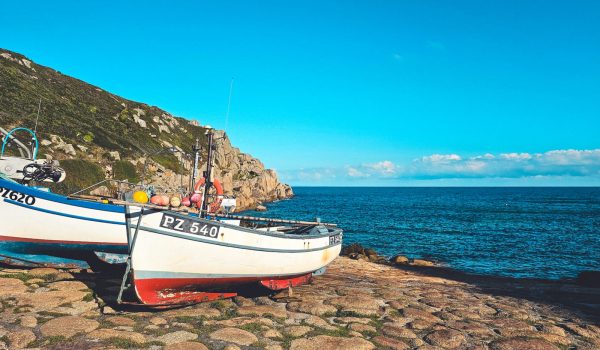 Fishing boats in Penberth Cove