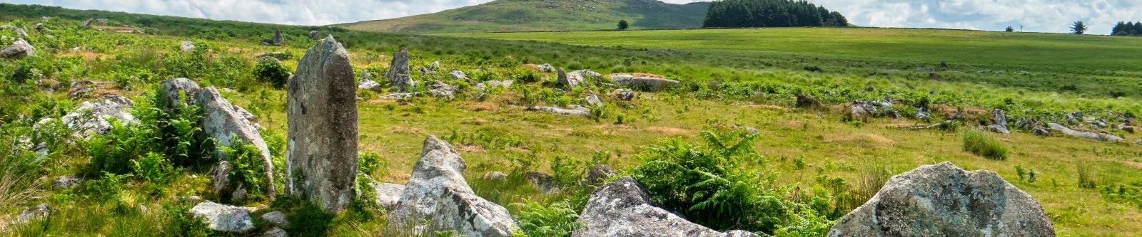 Bronze Age settlement with Brown Willy Tor in the background