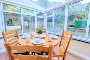 Set table in dining area